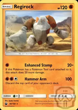 Regirock 80/168 R Celestial Storm Pokemon NM/M - Image 3