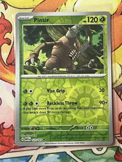 Pokemon TCG Pinsir 127/165 Scarlet & Violet 151 Reverse Holo English Near Mint - Image 1