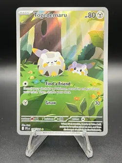 Pokemon TCG Togedemaru 104/094 Full Art Illustration Rare Holo Phantasmal Flames - Image 1