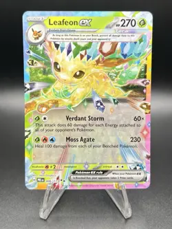 Pokemon TCG Leafeon EX 006/131 Double Rare Holo Prismatic Evolutions - Image 1
