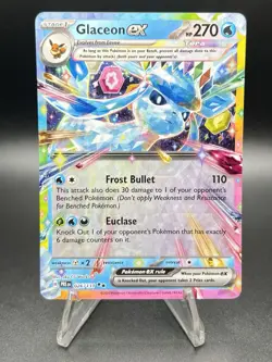 Pokemon TCG Glaceon EX 026/131 Double Rare Holo Prismatic Evolutions - Image 1