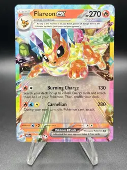 Pokemon TCG Flareon EX 014/131 Double Rare Holo Prismatic Evolutions - Image 1