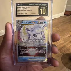 2022 Incandescent Arcana Pokemon Alolan Vulpix VSTAR CGC 10 023/068 - Image 1