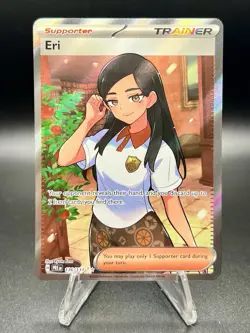Eri 136/131 Full Art Ultra Rare Holo Pokemon Prismatic Evolutions NM - Image 1