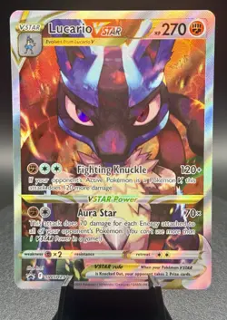 Lucario VSTAR 291 Black Star Promo Full Art Pokemon Card NM - Image 1