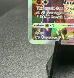 Lucario VSTAR 291 Black Star Promo Full Art Pokemon Card NM - Image 4