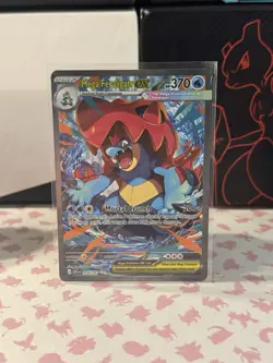 Mega Feraligatr EX 274/217 Secret Rare Holo Full Art Pokemon TCG Card EN - Image 1