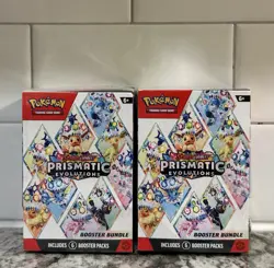 Pokemon TCG Prismatic Evolutions Booster Bundle Boxes - LOT of (2) - NEW - READ - Image 1