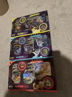 Nintendo Pokemon TCG Eevee Evolution Vmax Premium Collection Card Game Set of 3 820650851308 - Image 2