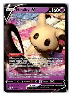 Pokemon TCG - Mimikyu V - SWSH09: Brilliant Stars 068/172 Ultra Rare Holo - Image 1
