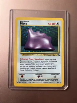 Pokemon Ditto 50 HP Fossil Holo 3/62 - Image 1