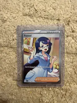 Fennel 162/086 Pokemon TCG Black Bolt Secret Rare Trainer NM - Image 1