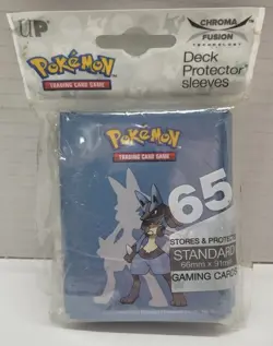 Pokemon Ultra Pro LUCARIO Deck Protector Sleeves - 65 Standard Size **NEW** - Image 1