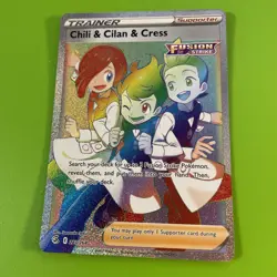 Chili & Cilan & Cress Rainbow Rare Holo Pokemon Card. More In Store - Image 2