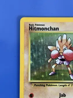 Pokemon TCG Base Set - Hitmonchan 007/102 Holo - Holo Rare - Vintage - LP/MP - Image 3