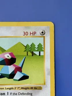 Pokemon Base Set Porygon 039/102 (1st Edition) (Shadowless) Regular Vintage - MP - Image 3