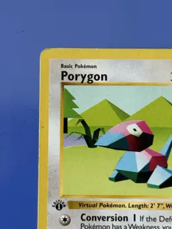 Pokemon Base Set Porygon 039/102 (1st Edition) (Shadowless) Regular Vintage - MP - Image 4