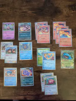 Pokemon Scarlet and Violet 151 Bulk Lot of 17 Cards Holo, Reverse Holos, Rare - Image 1