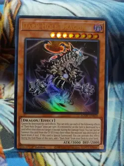 Yugioh Dark Hole Dragon Ultra Rare AGOV-EN020 1st Ed NM - Image 1