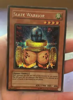 🔥YUGIOH • SLATE WARRIOR • PRISMATIC SECRET RARE • WC4-003 • With Sleeve - Image 4