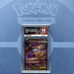 Pokemon TCG Mega Latias EX 181/132 Sir Mega Evolution Ace 10 perfect sub grade - Image 2