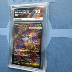 Pokemon TCG Mega Latias EX 181/132 Sir Mega Evolution Ace 10 perfect sub grade - Image 3