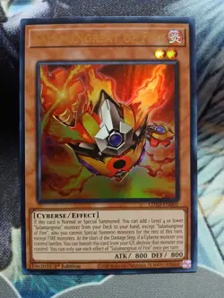 Yugioh Salamangreat of Fire Ultra Rare LD10-EN001 1st Ed NM - Image 1
