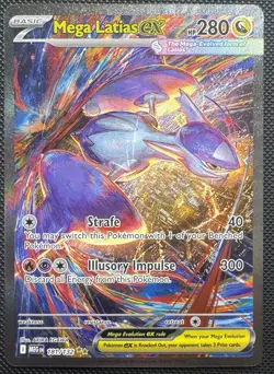 Mega Latias ex 181/132 Mega Evolution SIR Pokemon TCG Card NM - Image 1