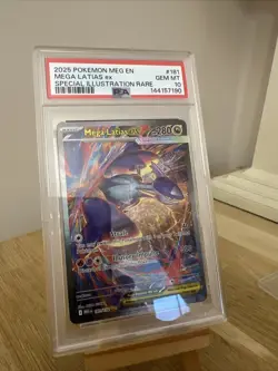 Pokemon TCG Mega Latias EX Sir 181/132 Mega Evolutions PSA 10 Gem Mint - Image 1