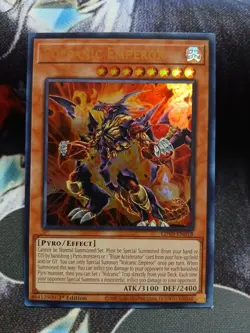 Yugioh Volcanic Emperor Ultra Rare LD10-EN018 1st Ed NM - Image 1