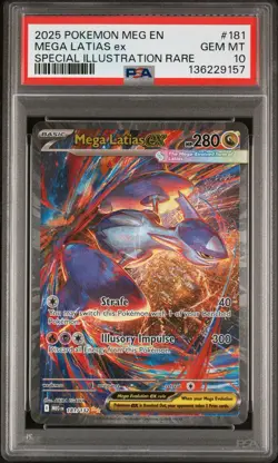 Pokemon TCG Mega Latias EX Sir 181/132 Mega Evolutions PSA 10 Gem Mint - Image 1