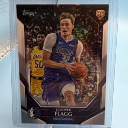 Topps 2025-26 Rookie Cooper Flagg NBA-6 Dallas Mavericks Collector RC Holo! - Image 1