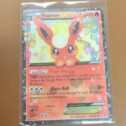 Pokemon Flareon EX Full Art Ultra Rare Holo RC6/RC32 Generations HP170 - Image 1