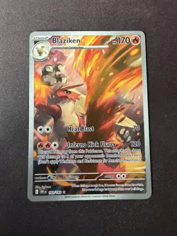 Pokemon TCG Blaziken 192/182 Destined Rivals Illustration Rare Card - Image 1