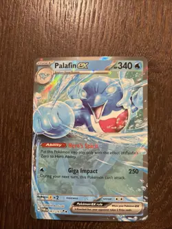Pokemon TCG Palafin EX Twilight Masquerade Holo Ultra Rare Card 061/167 English - Image 1
