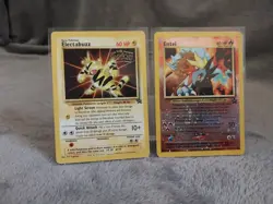 Pokemon Electabuzz and Entei Movie Promo Cards - Image 1