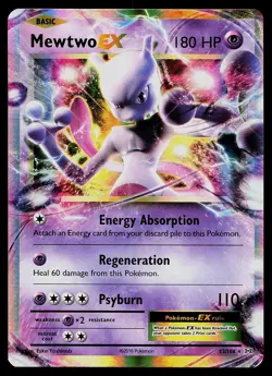 Pokemon Card - Mewtwo EX Evolutions 52/108 Holo Rare EX 2016 - Image 1