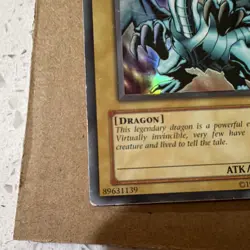 LOB-001 Holo Blue-Eyes White Dragon Ultra Rare Yu-Gi-Oh! Card 3000 ATK 2500 DEF - Image 2