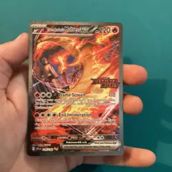 Pokemon TCG Team Rockets Moltres EX Destined Rivals Card 229/182 SIR Stamped - Image 1