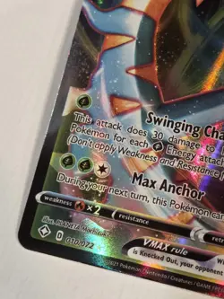Dhelmise VMAX 010/072 Shining Fates Holo Pokemon Card Full Art - Image 3