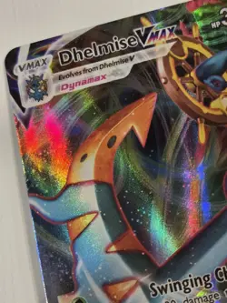 Dhelmise VMAX 010/072 Shining Fates Holo Pokemon Card Full Art - Image 4