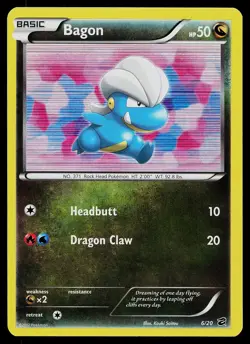 Pokemon Card - Bagon Dragon Vault 6/20 Holo Rare 2012 - Image 1