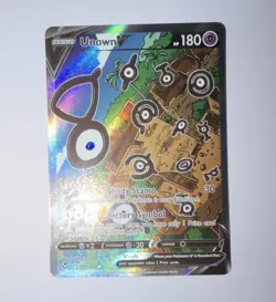 Unown V 177/195 Full Art Ultra Rare Holo Pokemon Card Silver Tempest - Image 1
