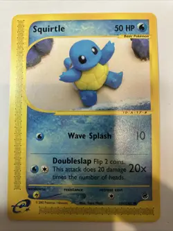 NM Pokemon Squirtle 131/165 Non Holo Card Expedition - Image 1