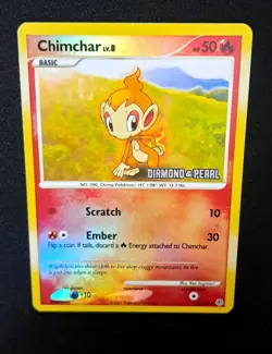 Chimchar - [Diamond & Pearl] 076/130 Burger King Pokemon Holo STAMPED Promo Card - Image 2