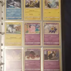 Pokemon TCG Card Lot with CardGuard Binder, 100 Pages, Holds 900 Cards, Meowth - Image 1
