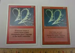 Manabarbs revised 4th X2 card MTG Magic the Gathering VINTAGE - Image 1