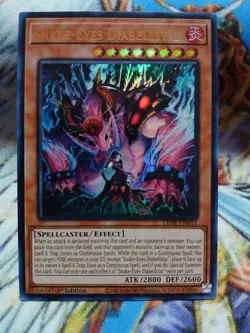 Yugioh Snake-Eyes Diabellstar Ultra Rare LEDE-EN011 1st Ed NM - Image 1