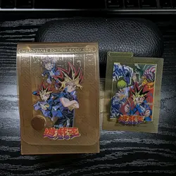 Yugioh Season 0 1998 Memorial Edition Deck Box Card Case Gold - Image 1