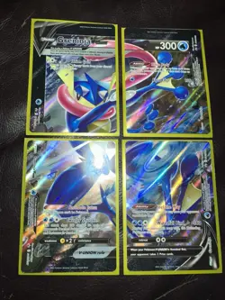 Pokemon TCG Greninja V-Union Holo Card Set of 4, SWSH Promo Cards SWSH155-158 - Image 2
